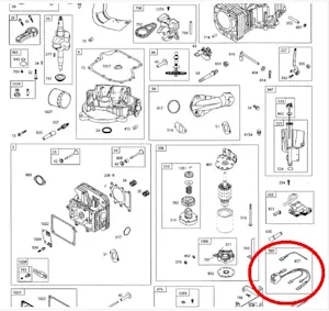 Engine wire harness illustration