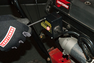Reinstall the starter switch.