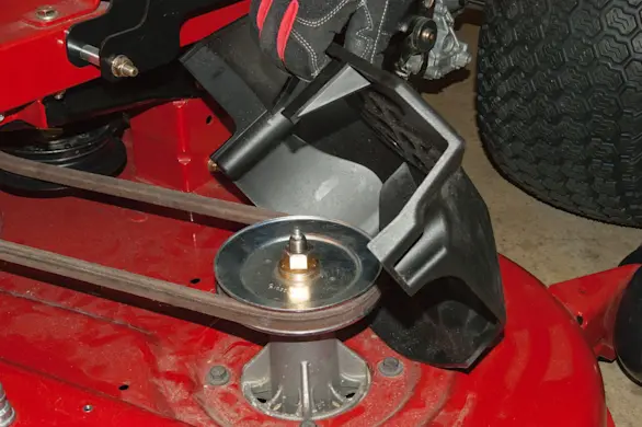 PHOTO: Reinstall the pulley cover.