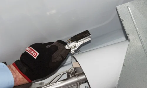 PHOTO: Remove the flame sensor.