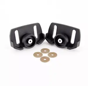 Rolling snowblower skid shoes