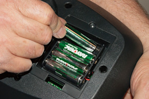 Insert the batteries.