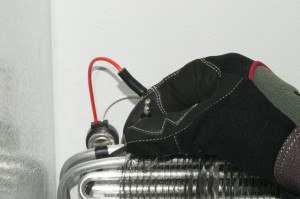 PHOTO: Plug in the defrost heater wires.