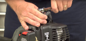 How to tune up a grass line trimmer video.