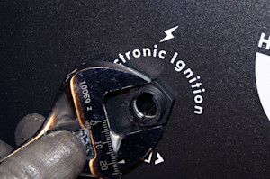 Remove the nut that holds the module in place.