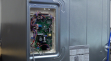 How to replace the electronic control board on the back of a refrigerator.