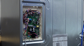 How to replace an electronic control board on the back of a refrigerator