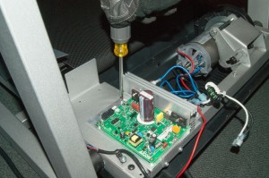 PHOTO: Install the new motor controller.
