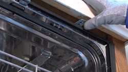 How to refasten a dishwasher to the cabinet video