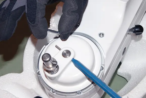 PHOTO: Align the pin holes.