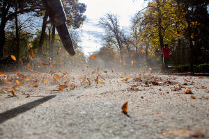 Preparing a leaf blower for long-term storage.