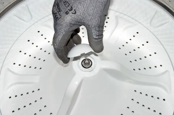 PHOTO: Remove the impeller cap.