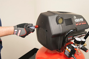 Install the small shroud and tighten the screws.