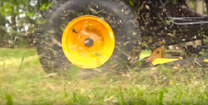How to keep grass clippings from sticking to a mower deck.