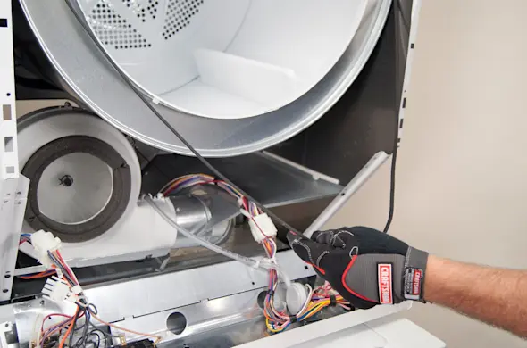 PHOTO: Remove the belt from the dryer.