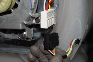 PHOTO: Disconnect the motor wires.