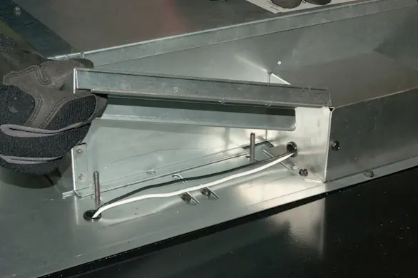 PHOTO: Remove the clamp channels.