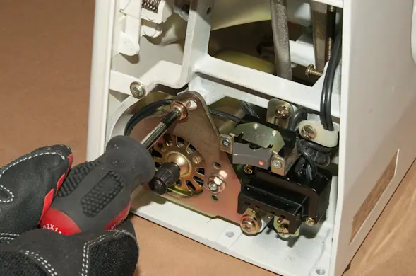 PHOTO: Install the new drive motor.