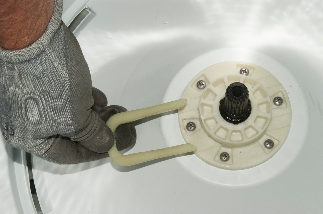 washing machine gearbox access panel removal