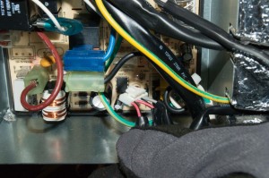 PHOTO: Disconnect the wire harness from the electronic control board.