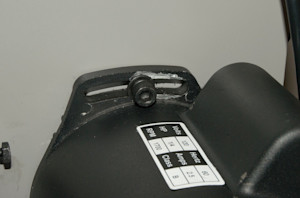Pivot the motor outward.