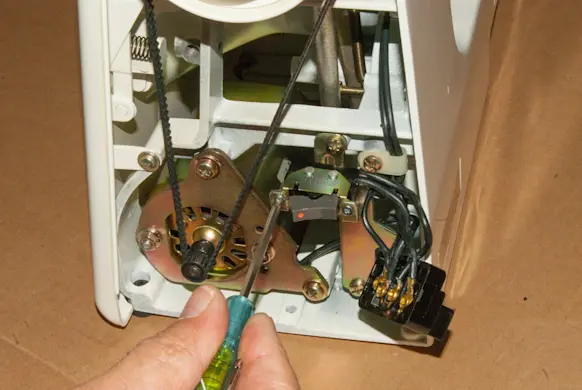 PHOTO: Install the new on/off switch.