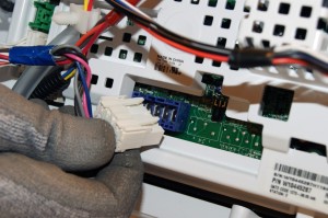 PHOTO: Disconnect the wires from the control board.