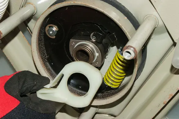 PHOTO: Remove the brake cam.
