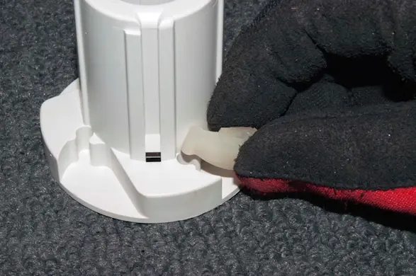 PHOTO: Install the new agitator dogs.
