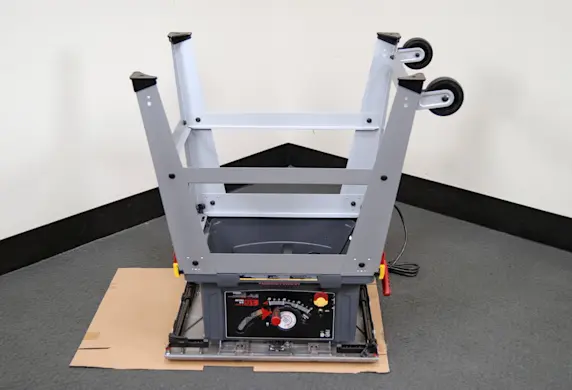 PHOTO: Flip the saw upside down.