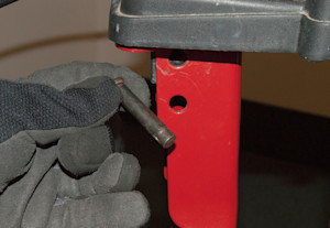 Remove the pin.
