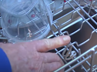 article image for How do I keep plastic dishes from flipping over in the dishwasher?