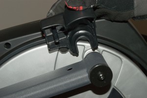 PHOTO: Remove the left pedal arm cover.
