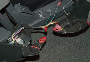 Connect the new motor.