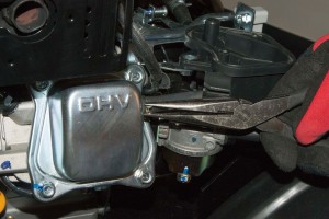 PHOTO: Reconnect the valve cover vent hose.