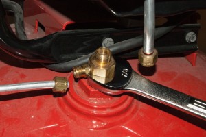 PHOTO: Install the new check valve.