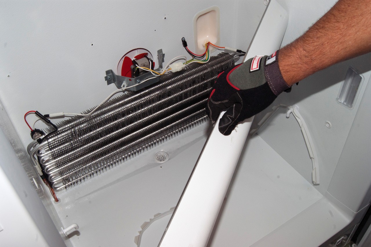 replace defrost thermostat frigidaire upright freezer