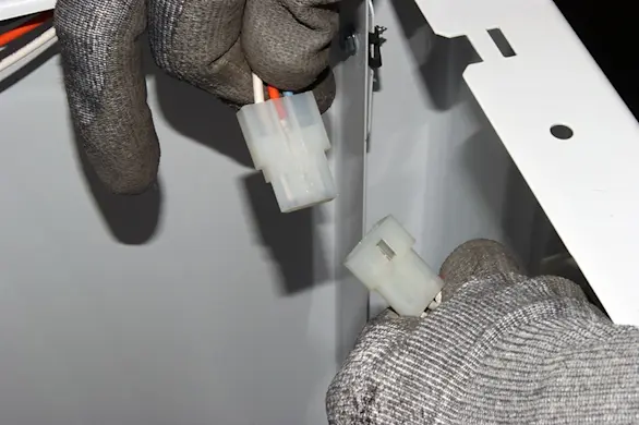 PHOTO: Disconnect the wire harness for the door switch.