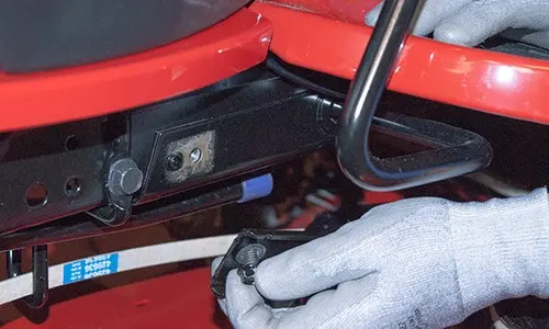 PHOTO: Reinstall the upstop bracket.