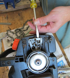 What are the most common replacement parts for chainsaws?