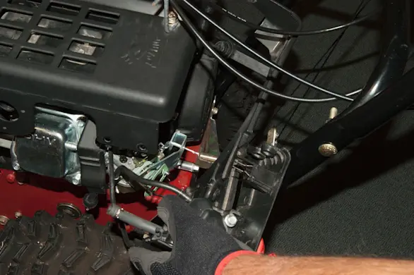 PHOTO: Remove the engine shroud.