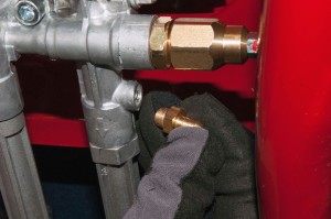 PHOTO: Install the new chemical injection valve.