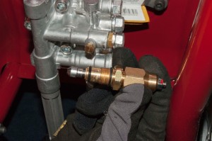 PHOTO: Remove the unloader valve.