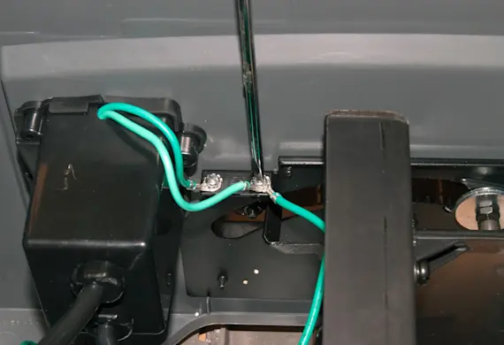 PHOTO: Reconnect the ground wires.
