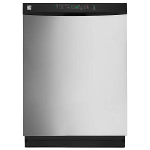 A dishwasher that has power but won't run could be set in demo mode.