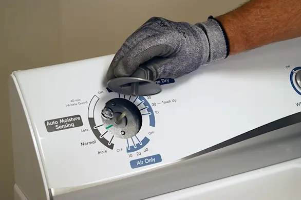 PHOTO: Pull the timer knob off the shaft.