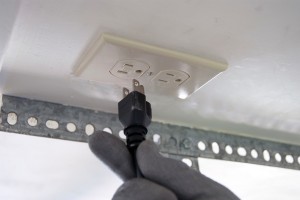 PHOTO: Unplug the garage door opener.