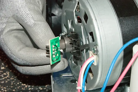 PHOTO: Install the new RPM sensor.