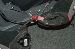 PHOTO: Disconnect the motor harness connector.