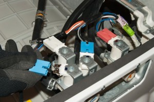PHOTO: Reconnect the wires to the inlet valve.
